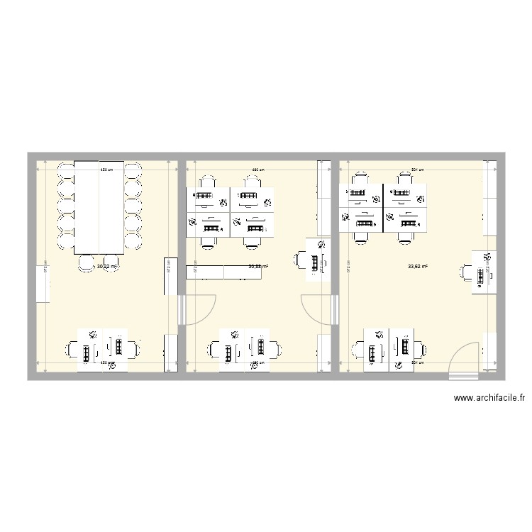 bureau bio mol. Plan de 0 pièce et 0 m2