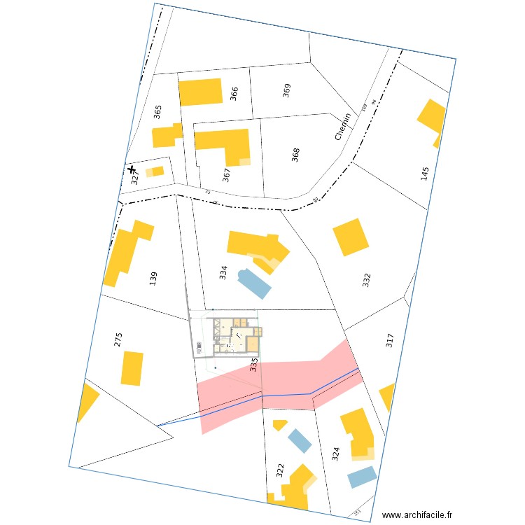 Plan de masse 2. Plan de 0 pièce et 0 m2