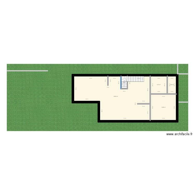 G&C. Plan de 5 pièces et 86 m2