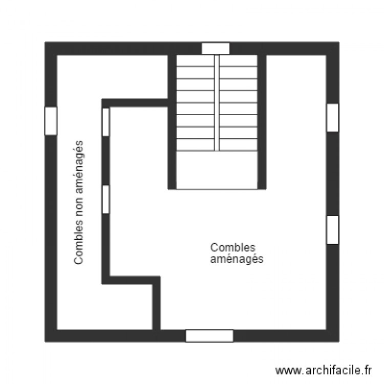 DELEU COMBLES. Plan de 0 pièce et 0 m2