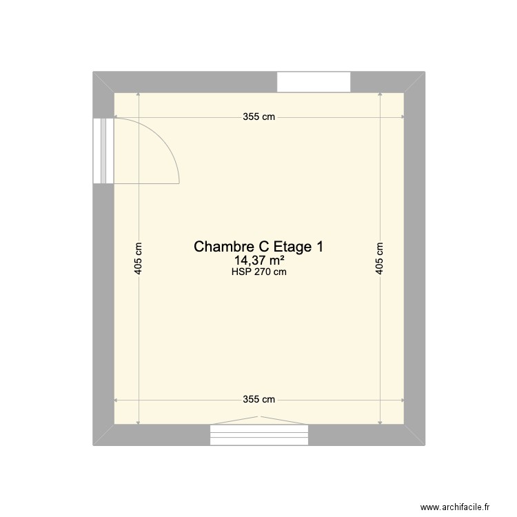 Maison Guy Lechien Chambre C Etage 1. Plan de 0 pièce et 0 m2