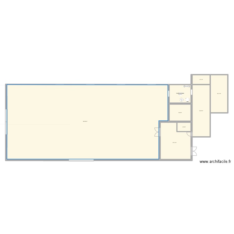 Laboratoire traiteur arinthod. Plan de 8 pièces et 398 m2