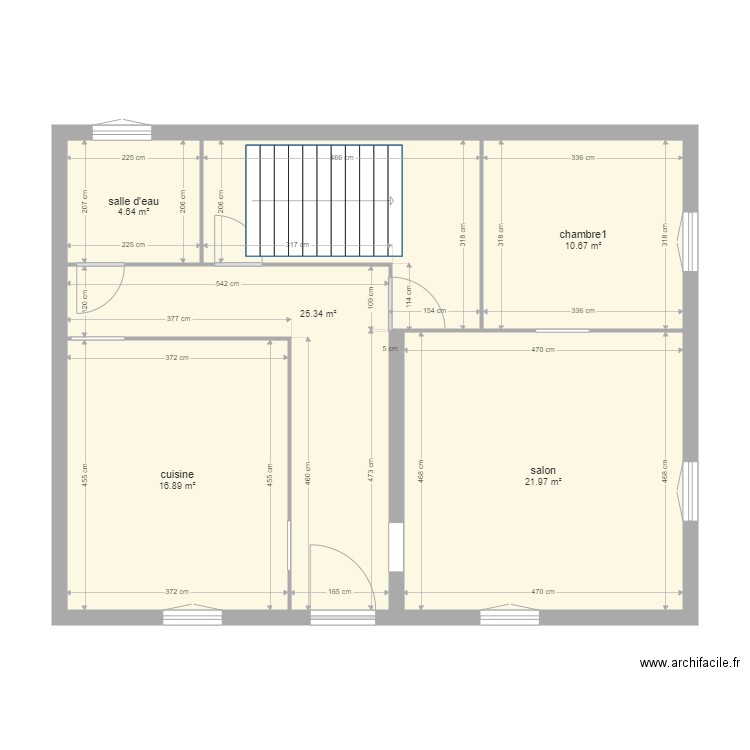dolomieu rdc existant. Plan de 0 pièce et 0 m2