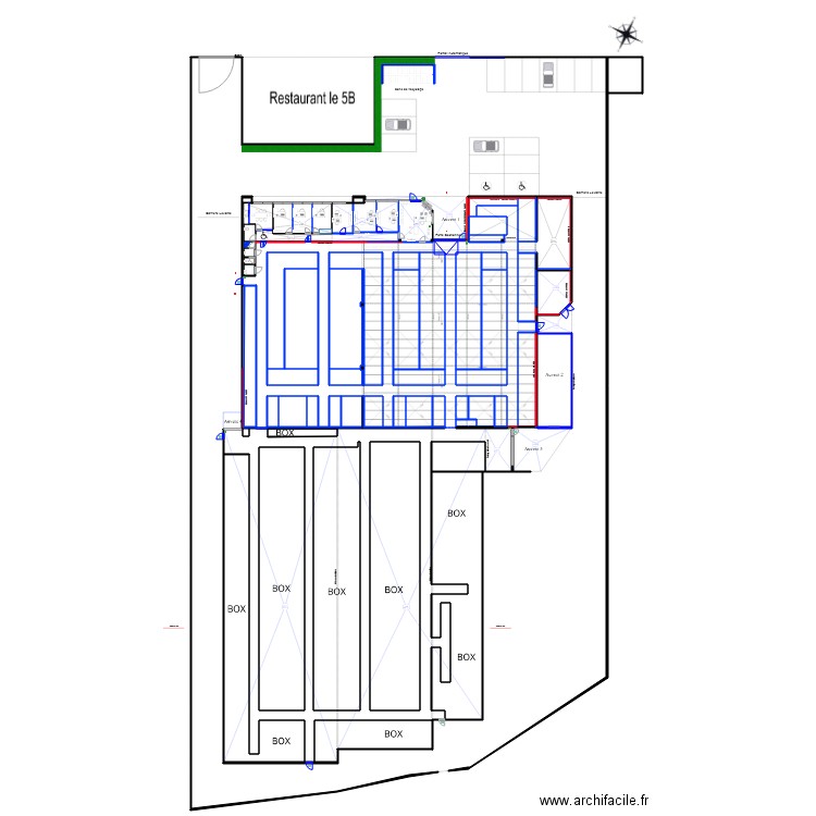 Zilo avec projet désenfumage Zone 1 Pannes Métalliques. Plan de 0 pièce et 0 m2