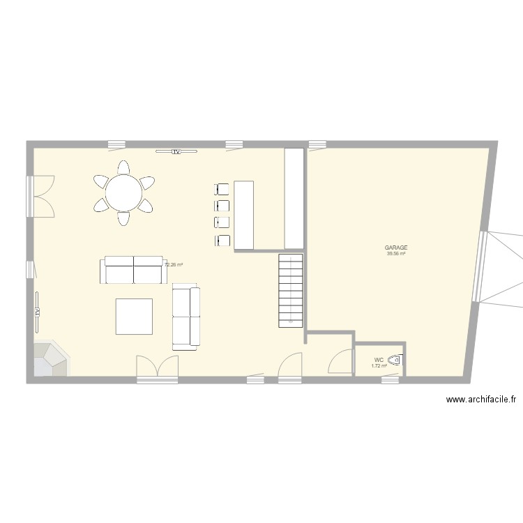 VILLA SCHOEFFERT RDC. Plan de 0 pièce et 0 m2