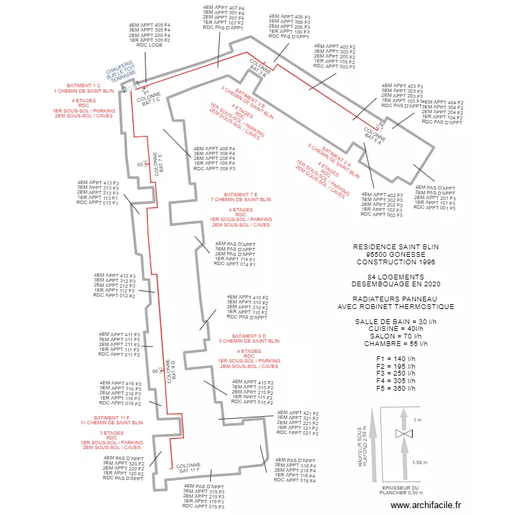 IRP CHEMIN SAINT BLIN GONESSE. Plan de IRP CHEMIN SAINT BLIN GONESSE. Plan de