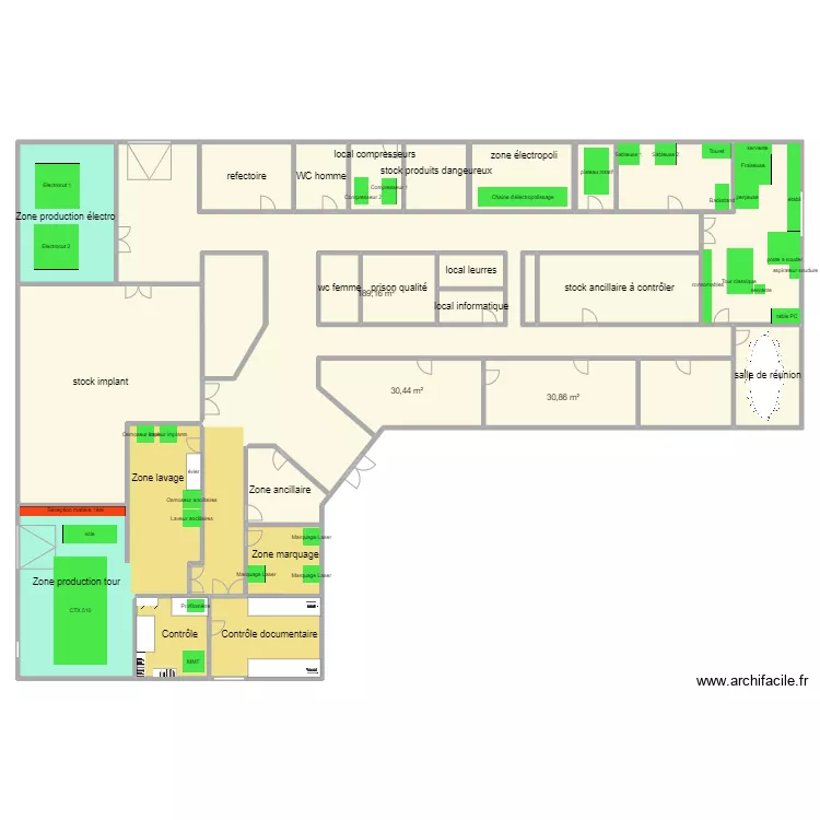 nogent travaux atelier. Plan de 