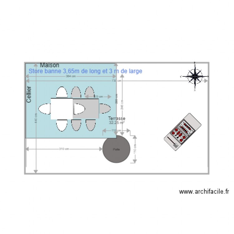 Terrasse. Plan de 0 pièce et 0 m2