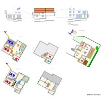 Plan sur cadastre Mars 2024 avec facade