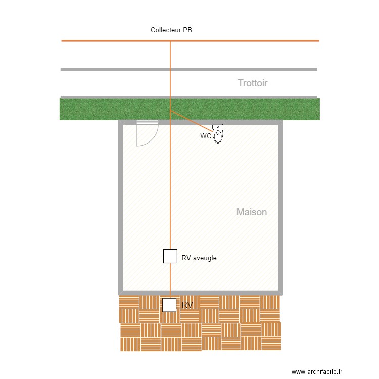 0291-23. Plan de 1 pièce et 35 m2