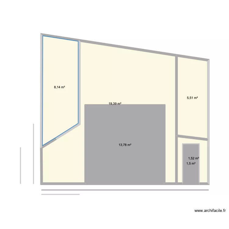 Plan b&acirc;ti ext. Plan de 