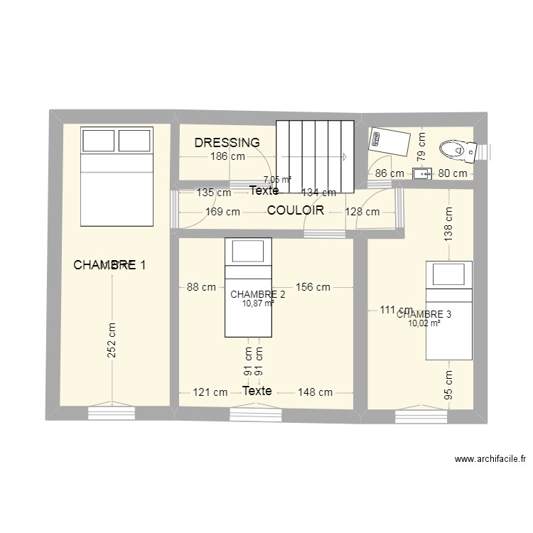 etage. Plan de 0 pièce et 0 m2