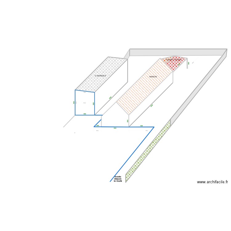 pcmi4 PERSPECTIVE GLOBALE. Plan de 12 pièces et 370 m2