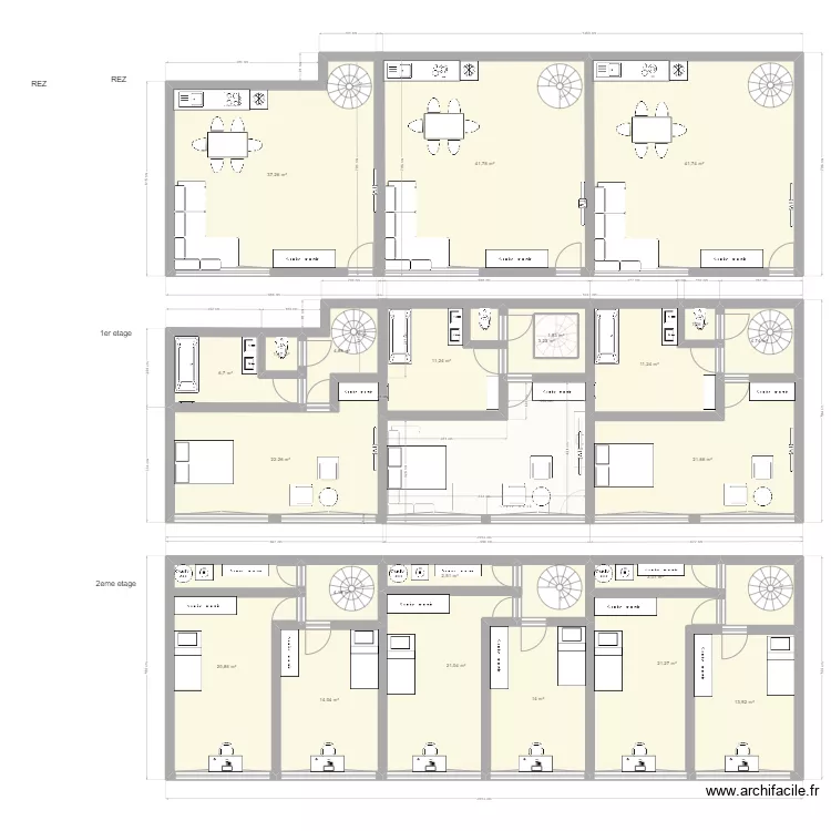 delta 3 chambres. Plan de delta 3 chambres. Plan de
