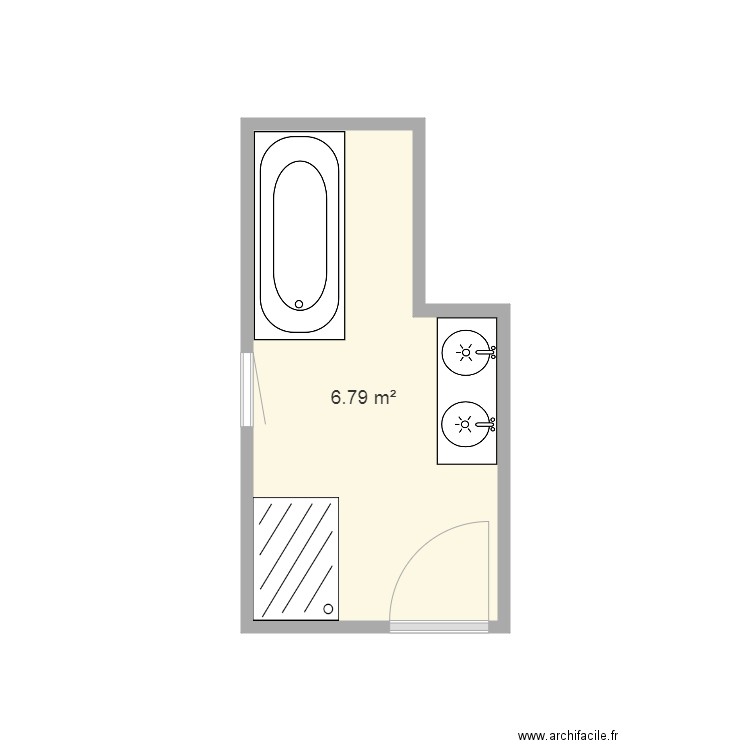 Salle de bain cournonterral. Plan de 0 pièce et 0 m2