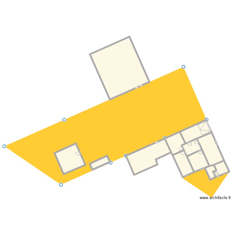 Cadastre1618+. Plan de 11 pièces et 258 m2