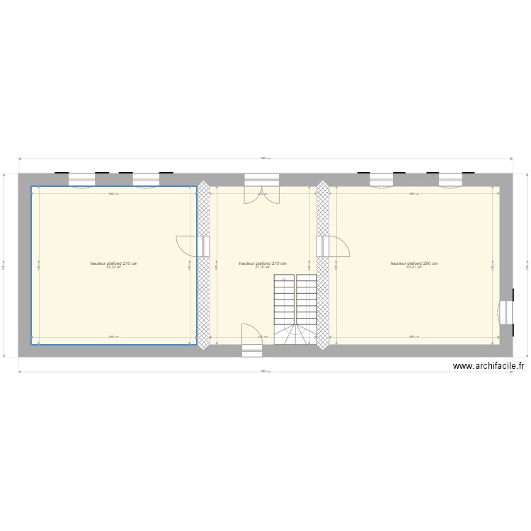 Ancienne maison à rénover RDC. Plan de 0 pièce et 0 m2