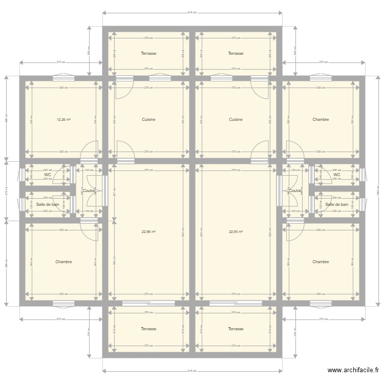 News Plans Locative Nkok. Plan de 18 pièces et 166 m2