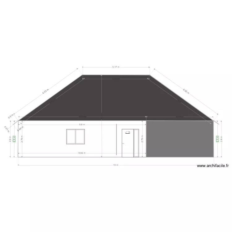 Mairie MAISON Plan de Facade 4 Droite DEF. Plan de 