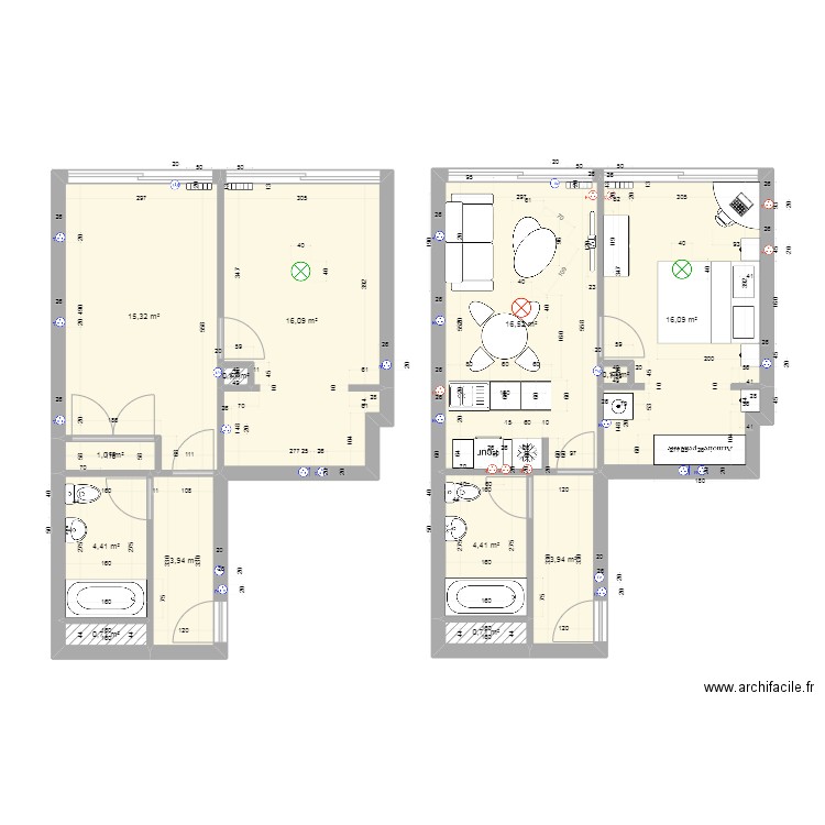 T2bis GDM. Plan de 0 pièce et 0 m2