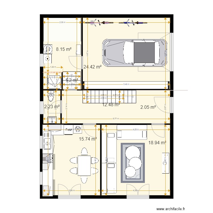 LARHZAL. Plan de 29 pièces et 352 m2