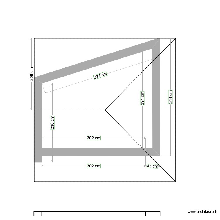 CABANNE DE JARDIN. Plan de 0 pièce et 0 m2