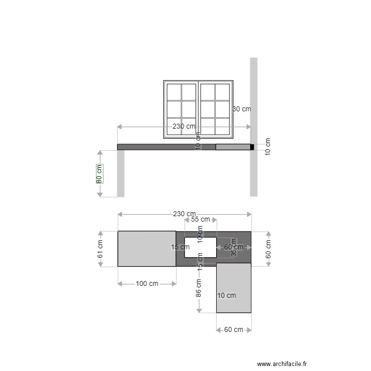 cosinha - plan. Plan de 0 pièce et 0 m2