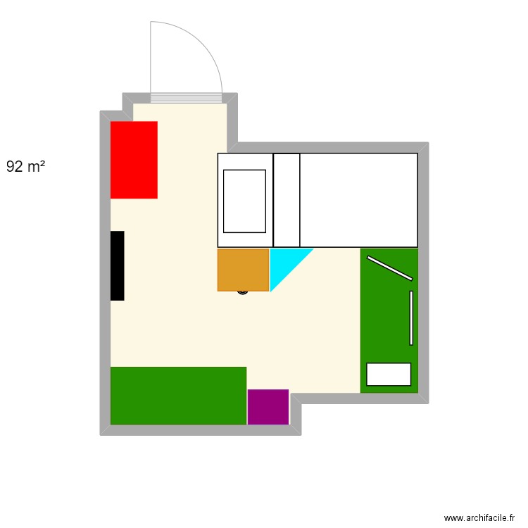 Ma Chambre. Plan de 0 pièce et 0 m2