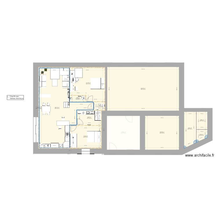 Le Moulin Jo V2. Plan de 23 pièces et 424 m2