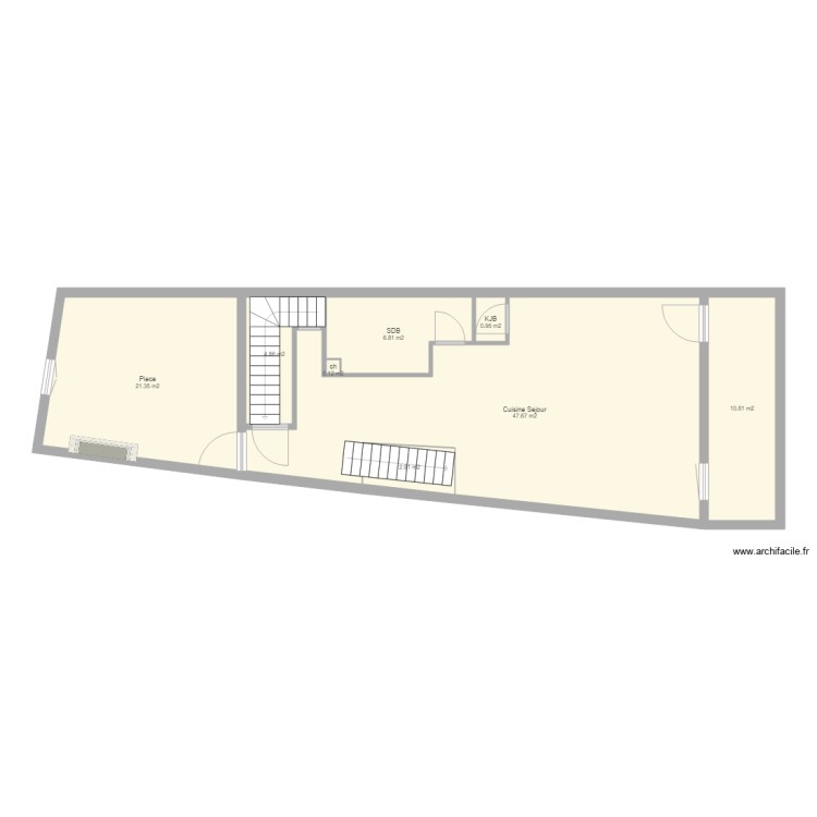 2eme etage avant. Plan de 0 pièce et 0 m2