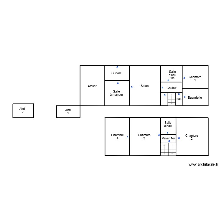 LEGUILVINEC LECORRE SEBASTIEN. Plan de 11 pièces et 40 m2