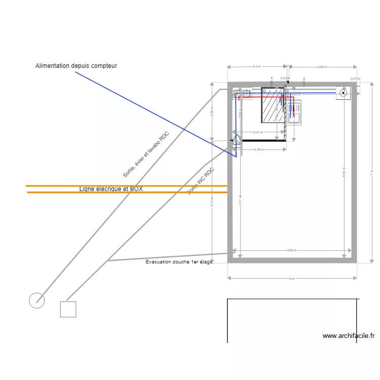 Plomberie Réseaux. Plan de Plomberie Réseaux. Plan de