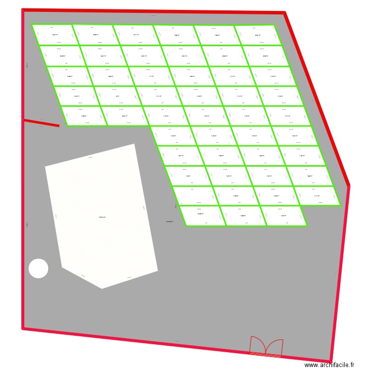 fini. Plan de 50 pièces et 1514 m2