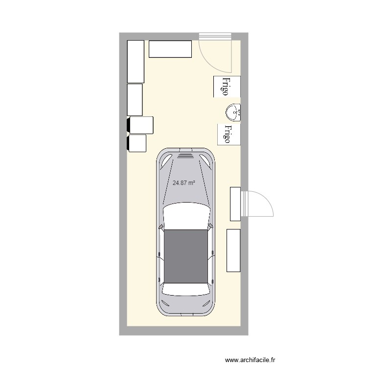 Garage 2. Plan de 0 pièce et 0 m2