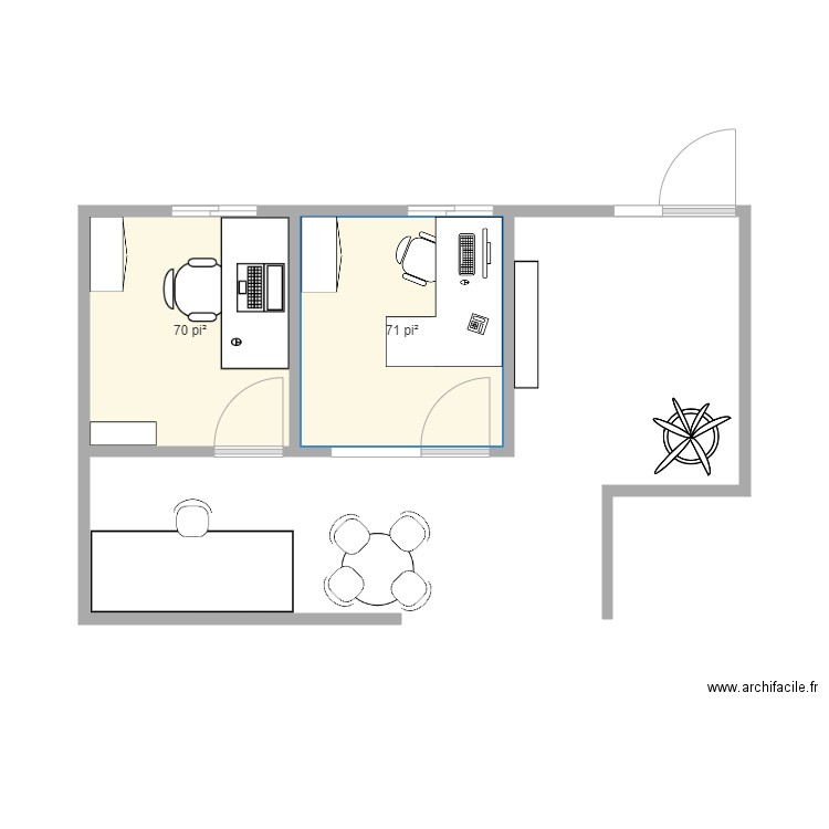 Bureau Oli Option 10. Plan de 0 pièce et 0 m2