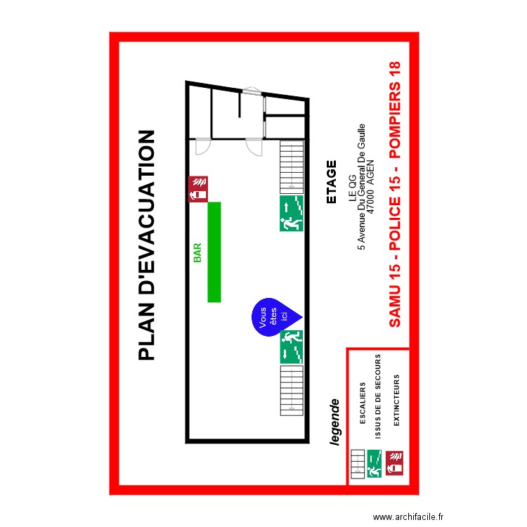 plan QJ etage 2. Plan de 0 pièce et 0 m2