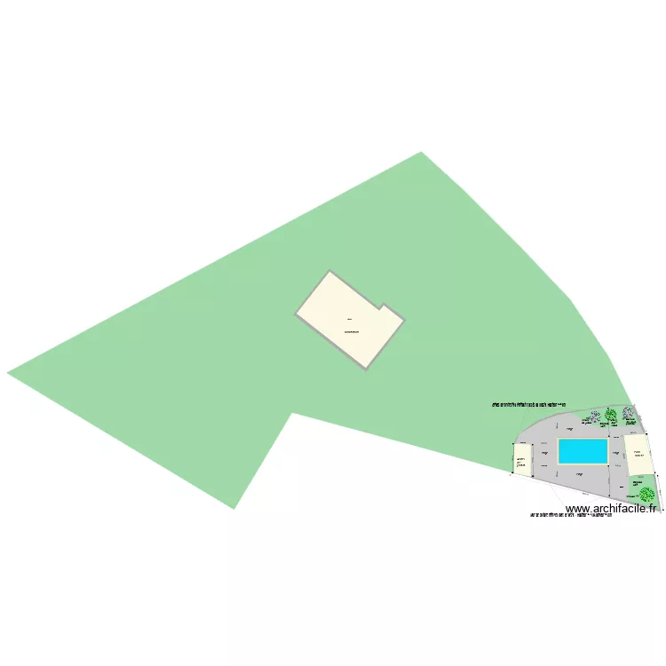 Integration du projet sur le terrain . Plan de 