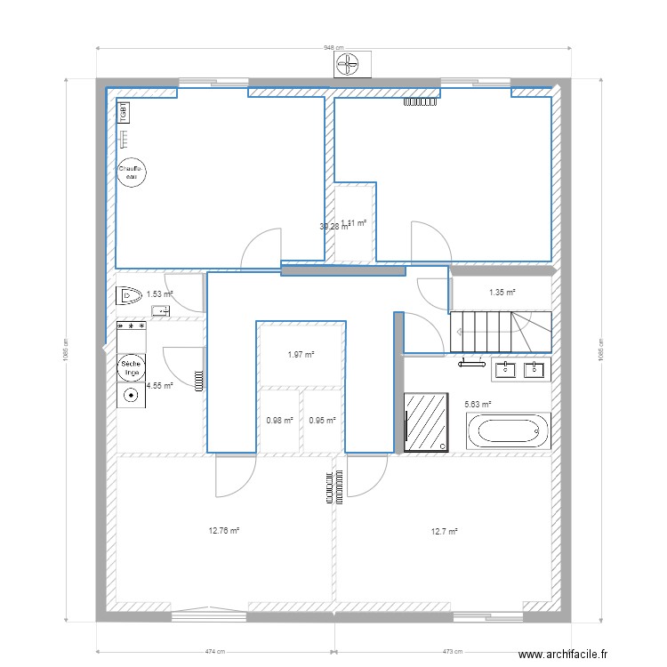 rdc Brem 9. Plan de 0 pièce et 0 m2