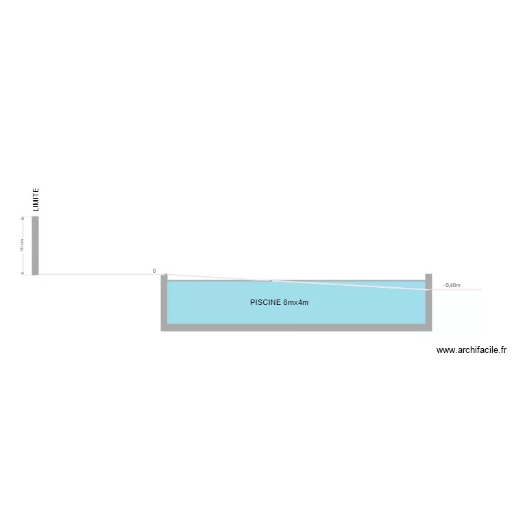 Piscine Kevin. Plan de 