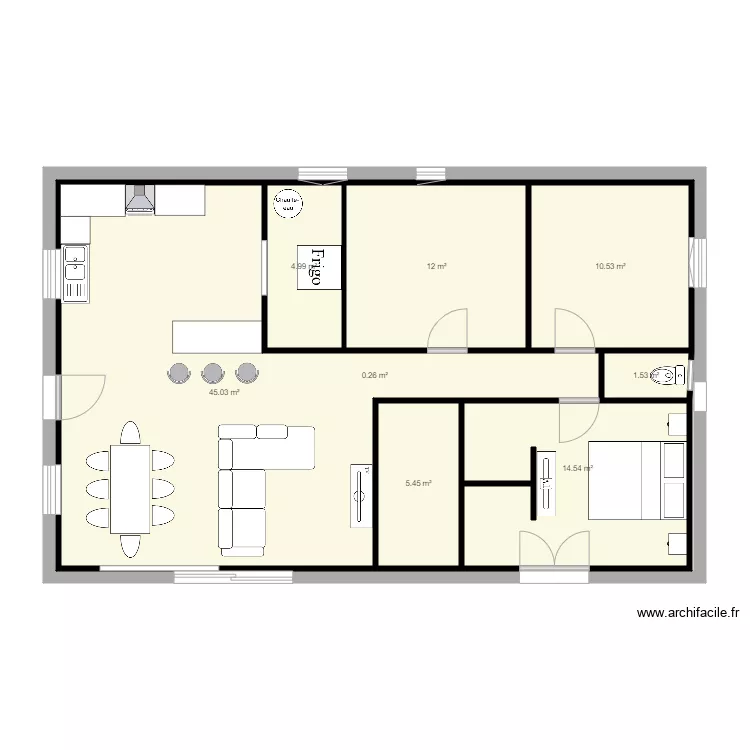 plein pied 90m2 3 chambres 2. Plan de plein pied 90m2 3 chambres 2. Plan de
