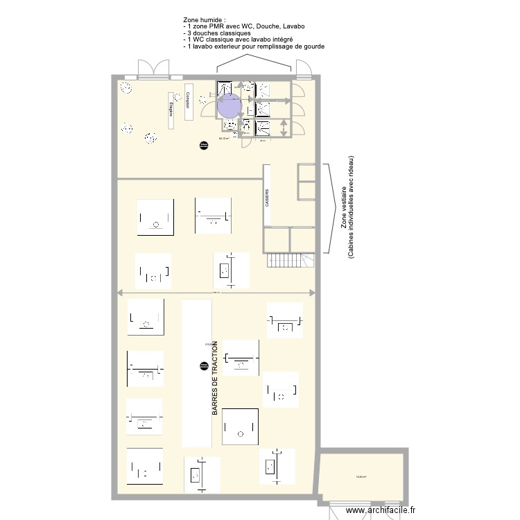 PLAN AMENAGEMENTS RDC. Plan de 0 pièce et 0 m2