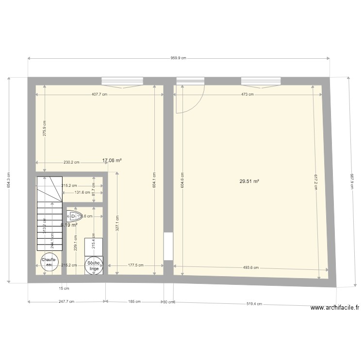 st x derriere rdc. Plan de 0 pièce et 0 m2