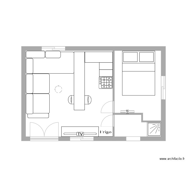 mobil home. Plan de 0 pièce et 0 m2