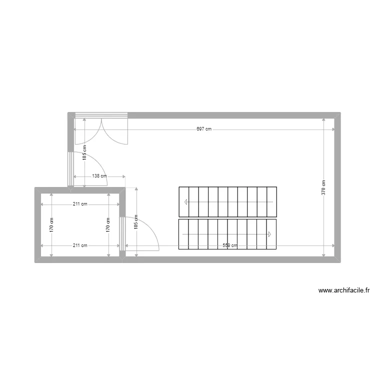 Sanitaire RDC. Plan de 