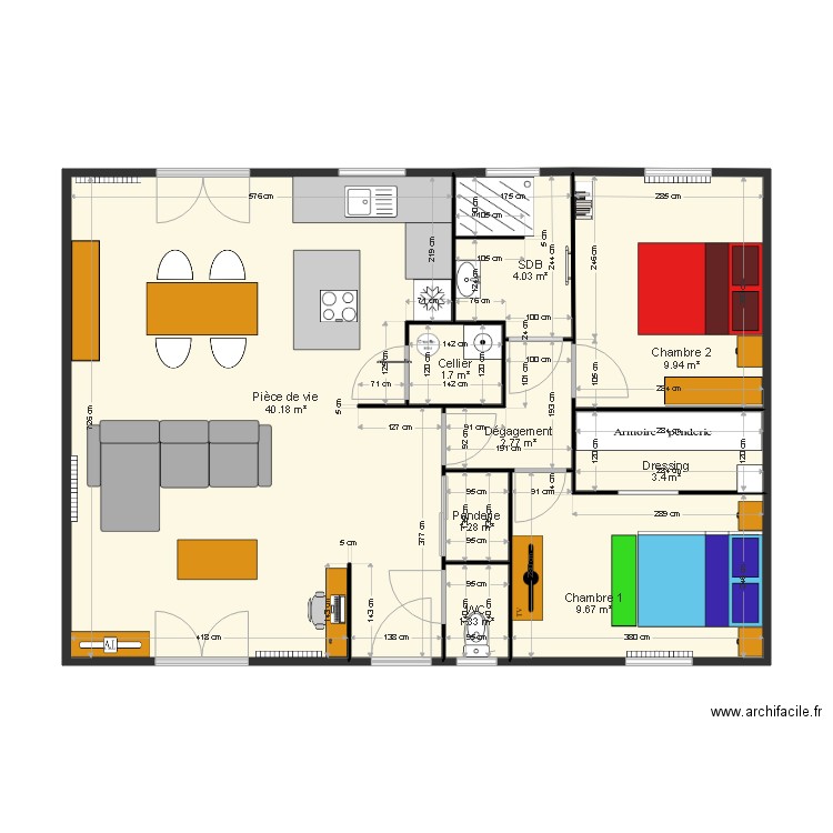 Maison Bouché 2019 meublée. Plan de 0 pièce et 0 m2