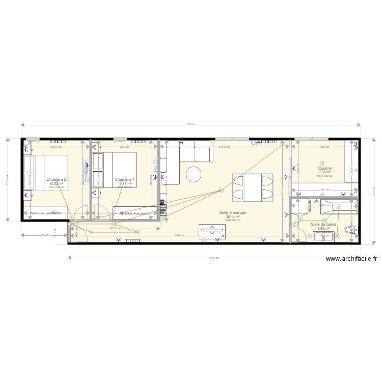 GIMELLI T2 projet 1 elect. Plan de 0 pièce et 0 m2