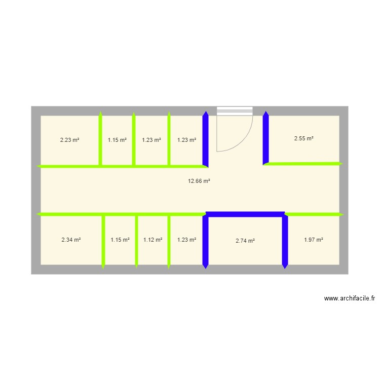 Sanitaire v0. Plan de 0 pièce et 0 m2