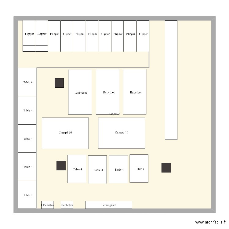 Bar Franconville. Plan de 0 pièce et 0 m2