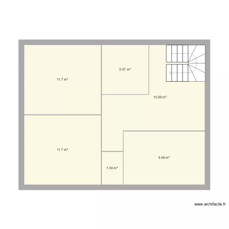 maison &eacute;tage. Plan de 