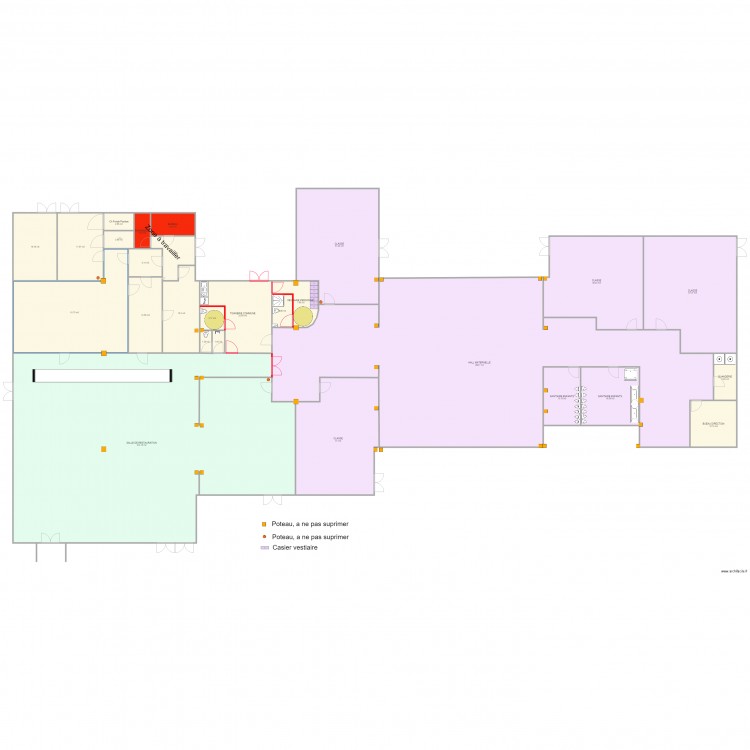 Cantine Jaures V1. Plan de 0 pièce et 0 m2